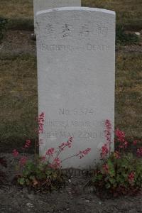 Les Baraques Military Cemetery Sangatte - Li Chao Chuan, 